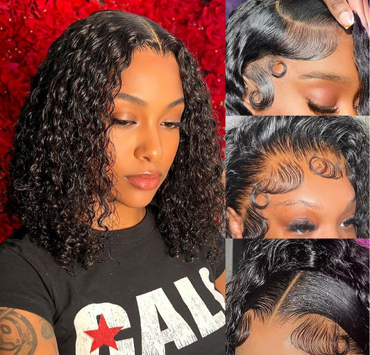 ✨ Luxe 5×5 Glueless Curly Wig - 100% Human Hair ✨