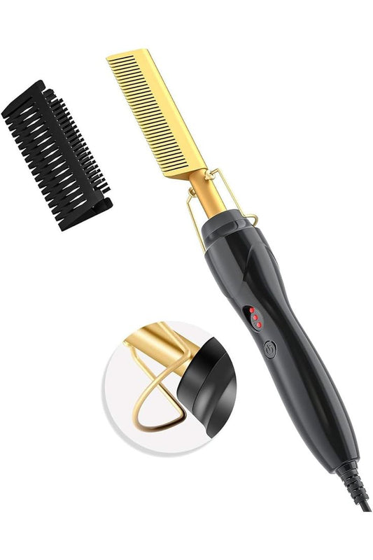 Hot Comb Hair Straightener Heat Pressing Comb