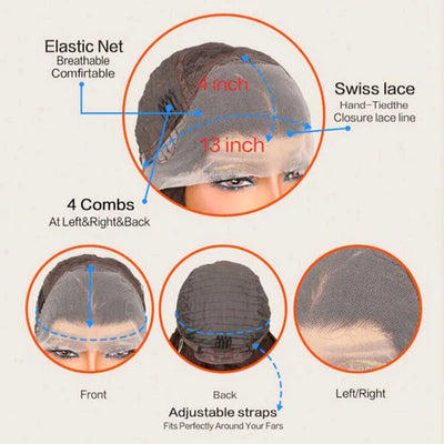 Heat-Resistant Lace Front Wig – Human Blend ✨