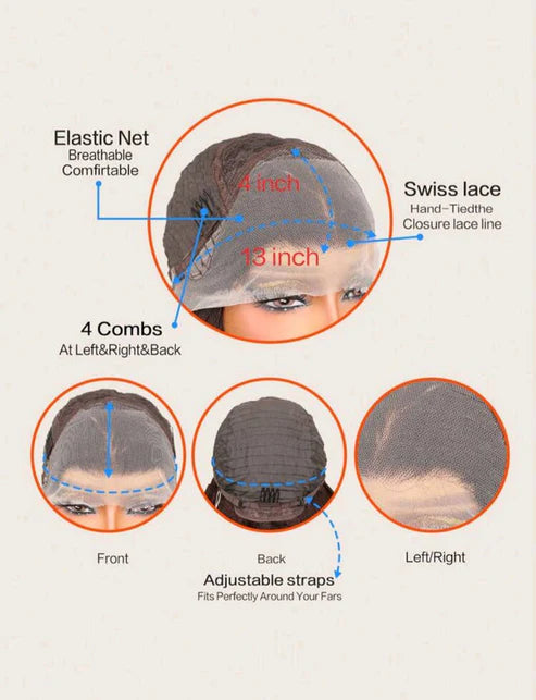 Heat-Resistant Lace Front Wig – Human Blend ✨