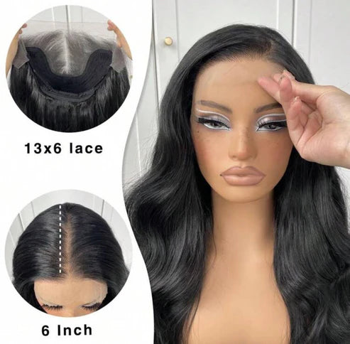 ✨ Miss Dior 13x6 Lace Front Wig – Human Blend