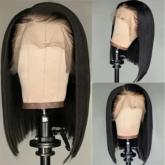 ✨ Bresilienne 10" Brazilian Glueless Frontal Lace Short Straight Bob Wig
