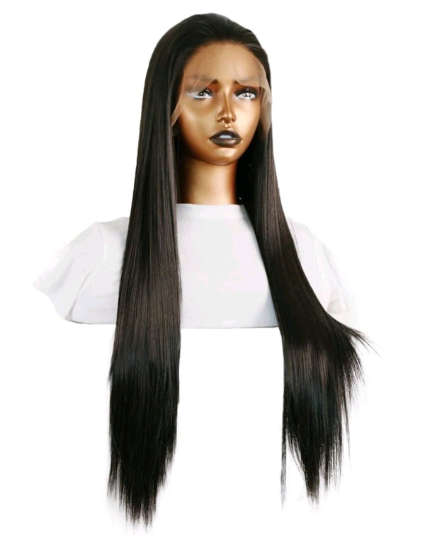✨ Sleek Straight Lace Front Wig - Human Blend ✨