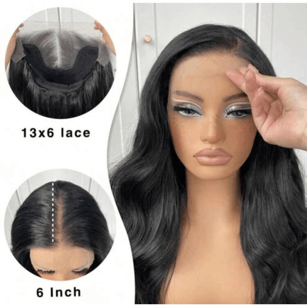 ✨ Miss Dior 13x6 Lace Front Wig – Human Blend