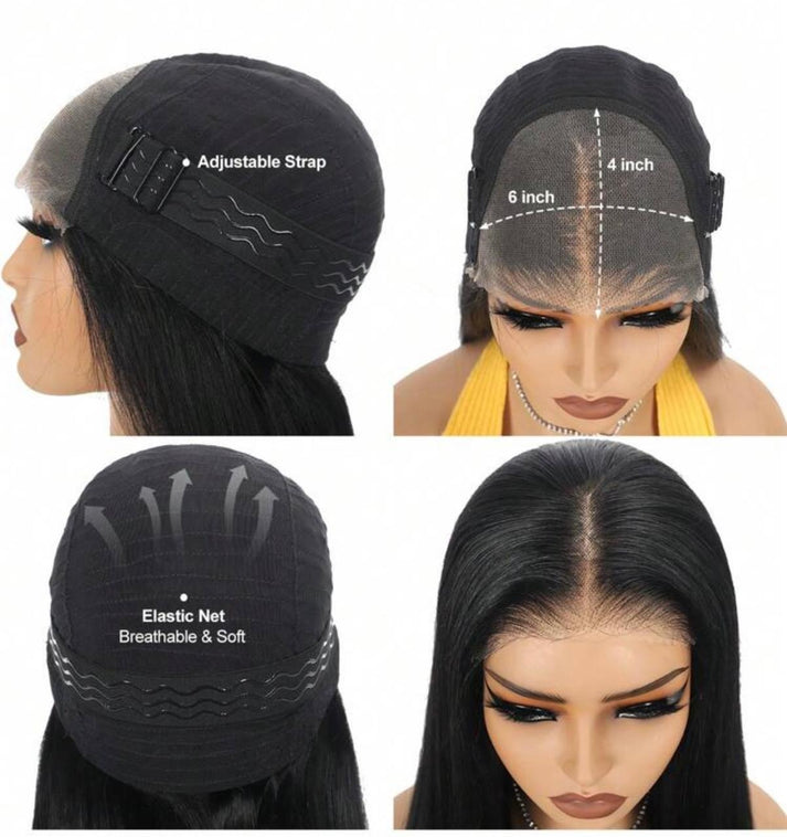 ✨ Gloria 24inch Glueless Straight Wig - Human Blend ✨