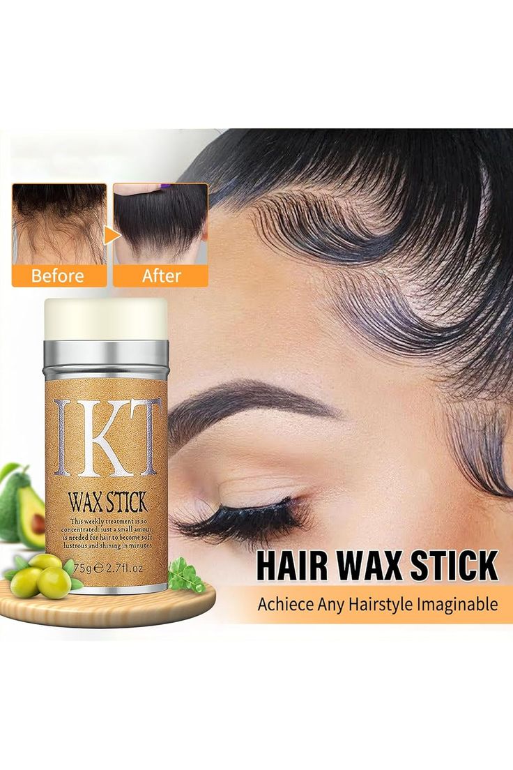 Hair Wax Stick for Flyaways Hair Gel Stick Non-greasy